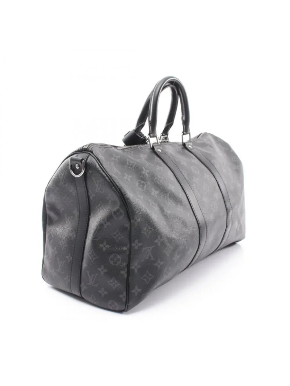 Louis Vuitton Boston Bag Keepall Bandouliere 45 Monogram Eclipse 2-Way Canvas